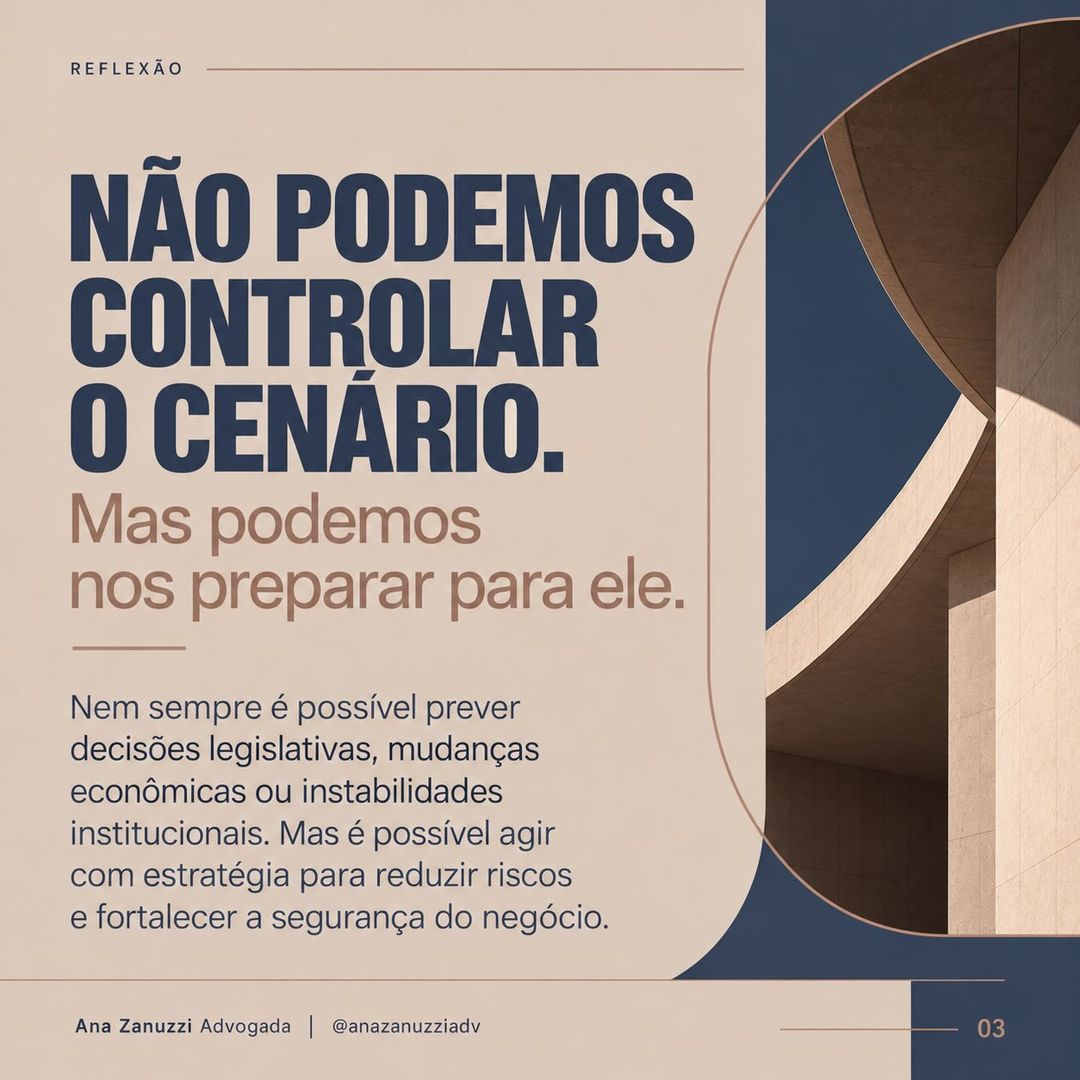Carrossel sobre planejamento jurídico e empresarial após as eleições — imagem 3 de 6