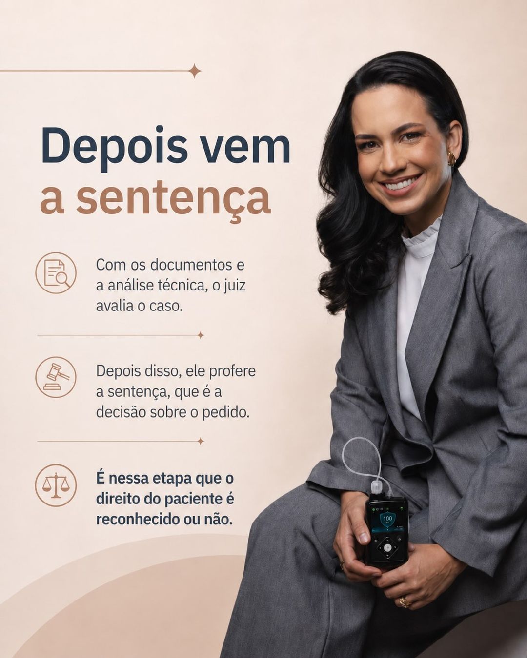 Carrossel sobre o acesso judicial à bomba de insulina — imagem 4 de 6